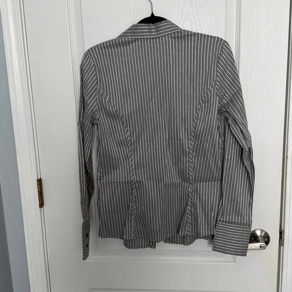 Striped Women’s Button Up Shirt - Picture 2 of 9